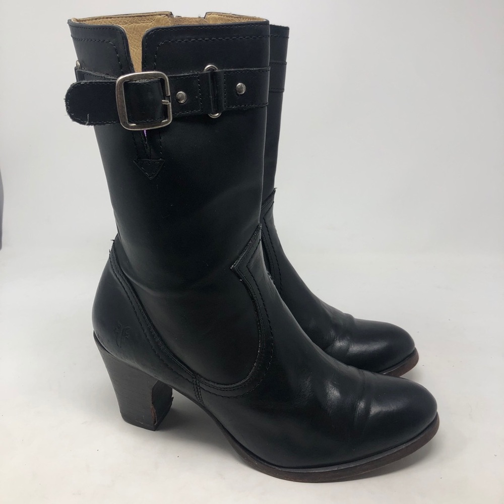 Frye Black Mid-Calf Boots